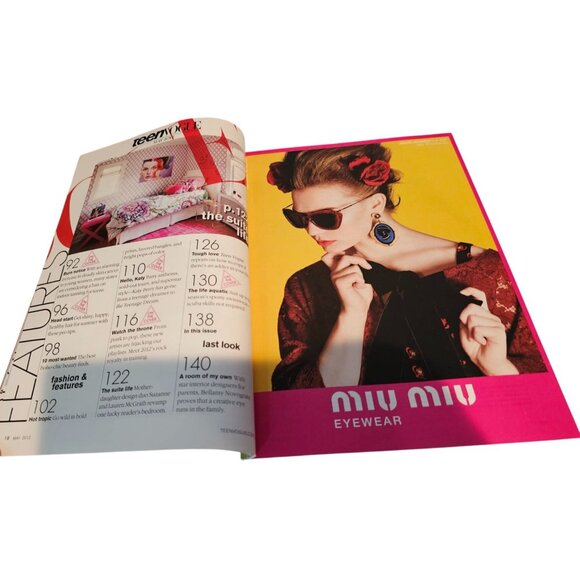 Teen Vogue Magazine Katy Perry May 2012 Music Issue Neon Floral Fashion Haircare - Picture 6 of 8